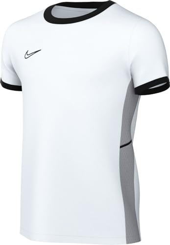 NIKE FZ9758-100 Y NK DF ACD25 SS TOP Sweatshirt Unisex White/Black/Wolf Grey/Black Größe L
