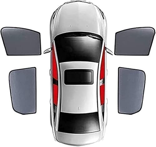 HSYJZSMY Auto Seitenfenster Sonnenschutz für Toyota IZOA/CH-R 2018-2019,Magnetischer Front Heck Seitenscheibe Visier Faltbare Sonnenblende Einfache Installation,C/4pcs