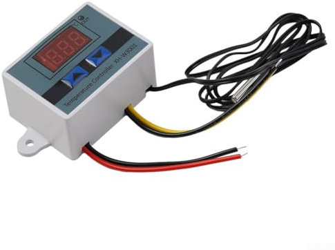 Zilimontt Termostato digital multifuncional mini y ligero para XH-W3001 NTC10K Sensor Versión mejorada Modo de enfriamiento de calefacción