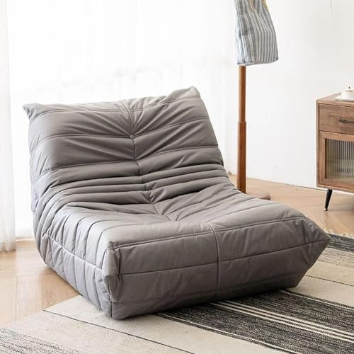 Modernes graues Stoff-Dreh-Sofa mit manueller Liegefunktion, Einzelsitz, Heimkino-Sitzgelegenheit für Wohnzimmer