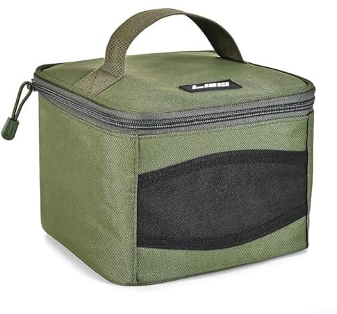 Borsa porta mulinello da pesca, tessuto Oxford ad acqua, manico ergonomico (S)