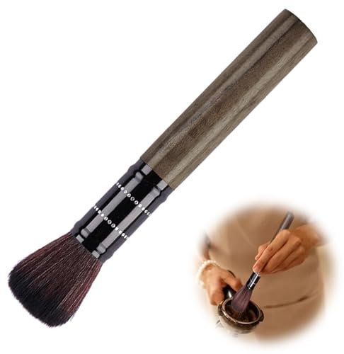 1PCS Coffee Brush Wood Coffee Machine Cleaning Brush Black Coffee Cleaning Brush Soft Bristle Cleaning Brush Coffee Machine Accessories for Barista Home Kitchen Barista Accessories