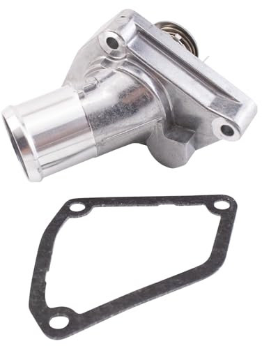 TRQ Thermostat with Housing Assembly Compatible with INFINITI Nissan