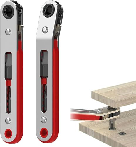 APOMOONS 2 Stück Mini Ratschenschlüssel, 1/4 Micro Schraubendreher-Griff Ratschen Wendeschrauber Schlüssel Set Kleine Ratschenschlüssel für Gadgets Häuser und Andere Geräte