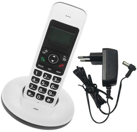 UKCOCO 1 Satz schnurloses Telefon Büro Telefon Senioren Telefon festnetz Telefon Benutzerfreundliches Telefon Handy Telefon Schnurlose Telefone Telefon für zu Hause elektronisch Weiß