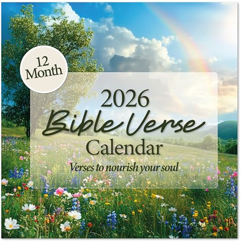 2026 Christian Wall Calendar | Monthly Bible Verse Wall Calendar, Reflective Scripture Verses to Nourish Your Soul and Invigorate Your Faith, All Bible Quotes are From the NIV Bible