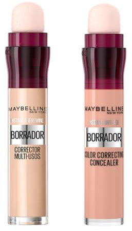 Maybelline New York, Kit de Maquillaje: Borrador Corrector Multiusos 01 Light + Borrador Corrector Multiusos Pink
