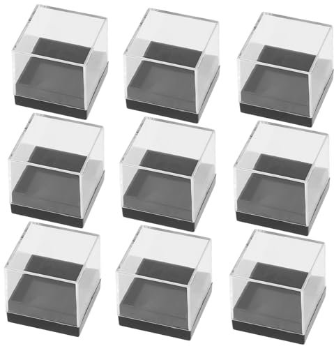 Abaodam 18stücke Teiliges Transparenter Acryl-displayboxen Für Mineralien Schmuck Und Sammlerstücke Quadratische Mini-aufbewahrungsbehälter Mit Klarem Deckel Zur Einfachen