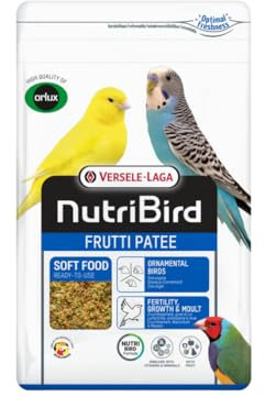 Versele-Laga NutriBird Frutti Patee Mangime Energetico | 1 kg | Mangime Completo Pronto all'Uso per Tutti i Tipi di Uccelli Ornamentali | Con Vitamine e Minerali | Con Lisina e Metionina