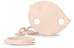 Suavinex, Attache Sucette, Accroche Tétine pour Bébé, Attache Clip avec Pince, Plaque en Forme de Petit Oiseau. Pour Bébés +0 Mois, Convient aux Nouveau-Nés, Birdies Rose