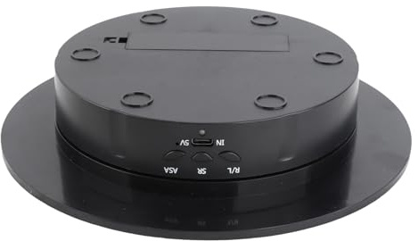 360 Degree Electric Rotating Turntable Display Stand Speed Adjustable Video Photography Props Display Stand For Events (suede)