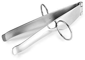 Ibili Pinza para Jamon, Stainless Steel, Plata, 12 x 3 x 6 cm