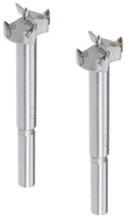 sourcing map 2Stk 19mm Forstner Holzlochsäge Bohrteil Schneckenöffner Scharnierbohrung Bohrenbohrer Holzbearbeitung Teilschneider Hartmetall Wolfram Grau