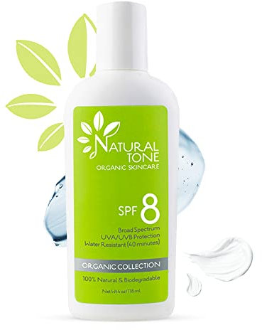 Natural Tone Organic Skincare SPF8 Amplio Espectro Protecteur Solaire Naturel 6oz