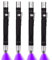 MODOAO LED UV Torch 2 in 1 UV Torch Penlight Pen Clip Torch Black Light Detector for Pet Urine, Stains, Bed Bugs 3 AAA Batteries (4 pack)