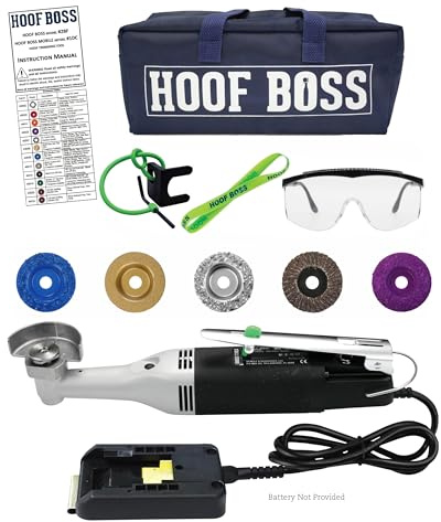 Hoof Boss - Goat Hoof Trimmers Complete Mobile Set - Requires 20 Volt Battery Not Included - Goat Hooves Trimmer Tool Kit