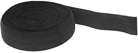 joyMerit 10m Falzgummi 20mm elastisches Einfaßband Gummiband Saumband Faltgummi Nähen Handarbeit - Schwarz