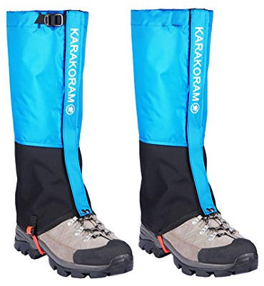 HIDEWALKER Gamaschen Wasserdicht Wandern Breathable Leg Guards Gaiter for Outdoor Regengamaschen Fahrrad Climbing Trekking Snow Hiking (Blau, L(44-46))