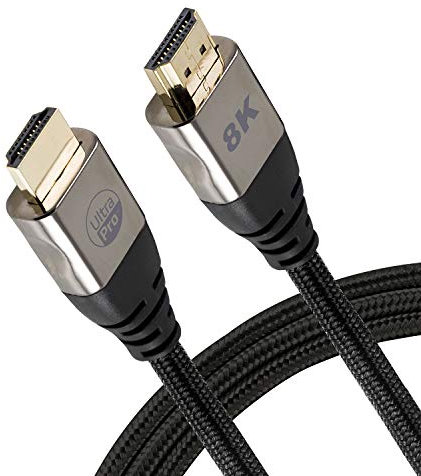 Cavo HDMI 4K 8K - 1,8 m HDMI 2.1 48Gbps - Full 1080p 1440p 4K 120Hz - 8K 60Hz - per PS5, Xbox Series X, console 4K, GPU, tutti i dispositivi HDMI, UltraPro 57347