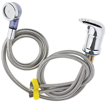 Tubayia Friseur Waschbecken Wasserhahn Mischbatterie mit Schlauch und Handbrause (70cm)