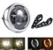 Phare de moto 7,5 pouces Led Phares avant de moto pour Cafe Racer Bobber Chopper