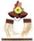 Tomaibaby 4Pcs Scarecrow Reusable Wristband Necklace Decoration Scarecrow Costume Kids Straw Hat for Carnival