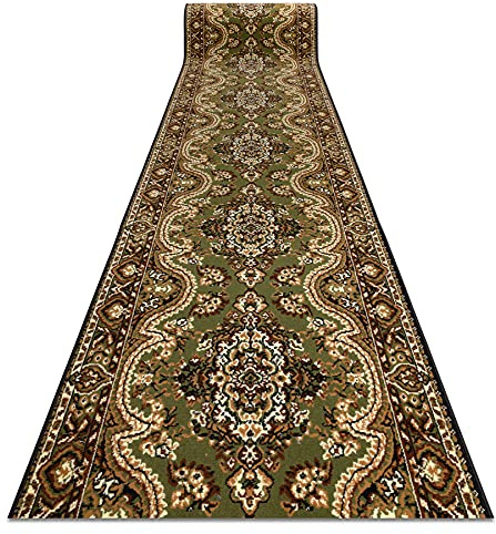 rugsx Läufer BCF FRÜHLING für Flur, Küche grün 120x250 cm