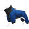DHGTEP Warmer Fleece Hundemantel mit Beinen und Geschirr Winter Dicke Hundejacke wasserdichte Haustierkleidung für Kleine Mittlere Große Hunde (Farbe : Blau, Größe : XXX-Large)