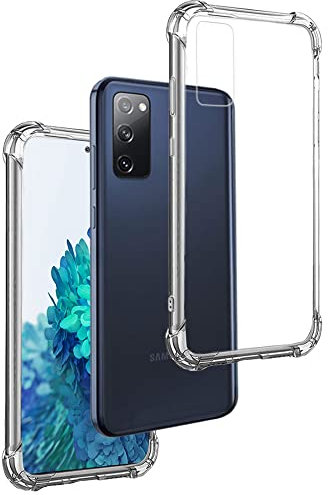 REY Cover in Gel TPU Anti-Shock per Samsung Galaxy S20 Fe, Morbido Silicone Custodie Protettivo Case, Anti-Scratch, Protettiva Sottile Back Cover
