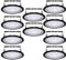 Hondony 10 Stück LED UFO Industrielampe, 100W LED Hallenstrahler, 6500K Kaltweiß LED High Bay Licht, IP67 Wasserdicht UFO LED Werkstattlampe, LED Strahler für Fabrikhallen, Hallenstadion, Werkstätten
