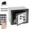Tresor Klein 4.6L Digital Elektronischer Safe mit PIN und Schlüssel für Schmuck Cash Home Digital Safe, Doppelbolzenverriegelung, Wandtresor, Grauer