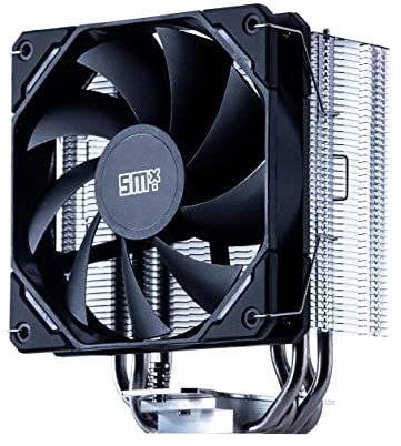 Silver Monkey X® CRISP CPU-Luftkühler | 120mm PWM Lüfter | 4 Heatpipes Kühlung | 180W TDP | Prozessorlüfter für Intel LGA 115x/1200/1700/2011/2066 und AMD AM4 sockel