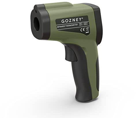 Gozney Termometro a infrarossi – Termometro laser integrato con schermo a LED – Batteria 9V inclusa – Celsius e Fahrenheit – Accessori per forno pizza