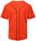 KUAIPAO Blanko-Baseball-Trikot, kurzärmelig, einfarbig, Sportuniform für Herren und Damen (weiß, schwarz, rot, blau, S-3XL), Orange/Abendrot im Zickzackmuster (Sunset Chevron), XXL