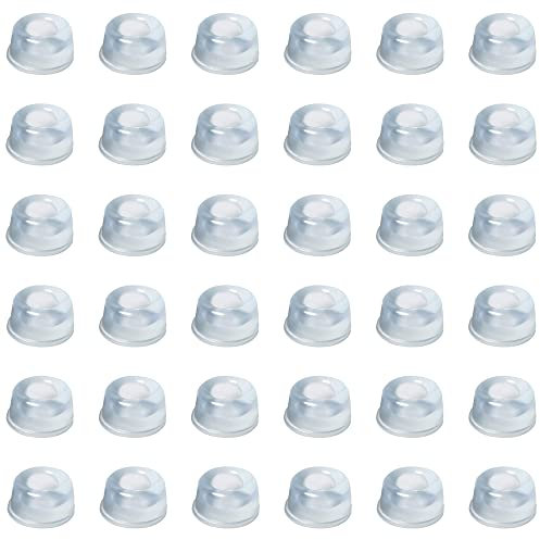 VENGABY 36 Door Knob Bumpers - Rubber Pads & Stickers, Cabinet & Furniture Buffer Pads, Clear Rubber Door Stopper