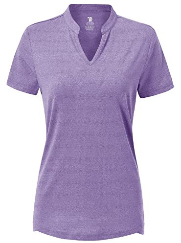 donhobo Women's Activewear T-Shirts,Ultra-Light Breathable Running Apparel for Women,Short Sleeved Gym Top Women Purple XL