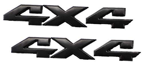 4 x 4 Embleme Aufkleber 3D Chrom Auto Tuning Aufkleber Liberty Namensschild Aufkleber Ersatz für SUV (schwarz)