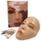 DANLIKT 3D Make-up Übungsgesicht, Wiederverwendbares Mannequin-Gesicht Mit Pinsel-Set, Silikon Zubehör, Vollgesichtsübung, Wimpern, Lidschatten