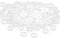 Lot de 100 rondelles en plastique M6/M8, en nylon, 1,5 mm, rondelles en plastique, pour bricolage, moto (M8-16 mm)