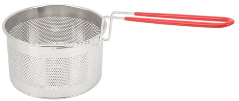 Cesta para Freidora, Cestas Redondas para Freír de Acero Inoxidable 304 con Mango, Utensilios y Artilugios de Cocina (Pequeño 16CM)