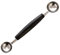 Durable Stainless Steel Double-End Melon Ice Cream Baller Scoop, Melon Baller Fruit Stainless Steel Spoon Watermelon Dessert Scoop Cookie Dough Cake Pops Stainless Steel Spoon HalfFashion Design