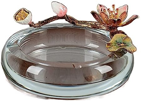 OXOAMP Cendrier Porte-Cendres en Verre Cristal for Fumeurs, cendrier de Bureau créatif, cendriers for Fumer, décoration de la Maison Accueil Cendriers
