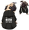 Kuiaobaty Hunde-Kapuzenpullover für kleine Neuheit Best Dad Print Hundebekleidung Welpe Haustier Pullover Winter Sweatshirt Mantel Outfits, Schwarz