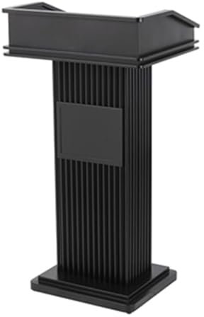 Roedax Rednerpult Rednerpulte, Density Board, Podiumsständer mit offenem Stauraum, Eisenfarbe, Rezeptionstisch, Konferenztisch, einfaches Stehpult Mode