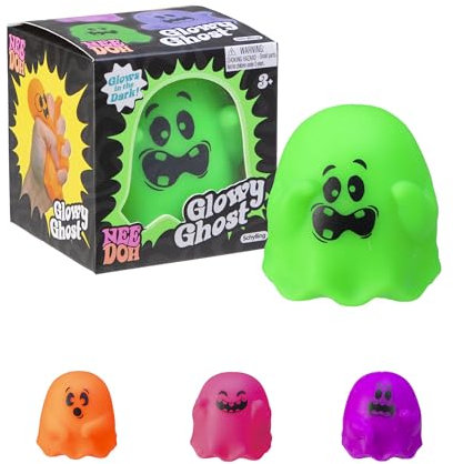 Schylling - Needoh Groovy Ghost - Halloween -Zappelspielzeug, geborene Doh Squishy Stress -Bälle, sensorisches Spielzeug für Angstlinderung, sicherer ungiftiger Teigmaterial