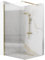 Rea PAROI DE DOUCHE AERO INTIMO GOLD BRUSH 120 - WALK IN Verre trempé de sécurité transparent 8 mm (Doré)