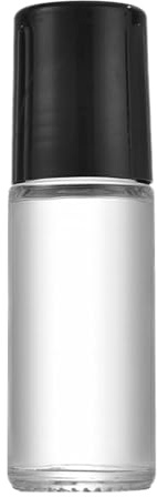 KAREN66 Roll on Glasflaschen für Ätherisches Öl, 30ml Milchglasflaschen Flasche Leer, Nachfüllbar Rollon Flaschen für Öle, Duftstoff, Kosmetika, Massagen (Schwarz)
