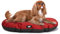 Ferplast Hundebett Relax, Hundekissen, Katzenkissen, Hundematte für Hundehütten und Autos – waschbar – aus Baumwolle mit weicher Polsterung, 78 x 50 m. Rot