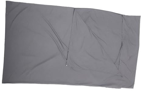 WOONEKY Ultraleichter Tragbarer Schlafsack Schlafsack Sack Für Erwachsene Reisen Notfallschlafsack Schlafsack Decke Camping Schlauch Zelt Schlafsack Einlagen Polyester Grau