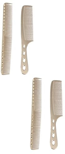 Baluue 4pièces Combs Acier Inoxydable Pour Coiffure Chaque Peigne De Massage Et Coiffage Pour Hommes Et Femmes